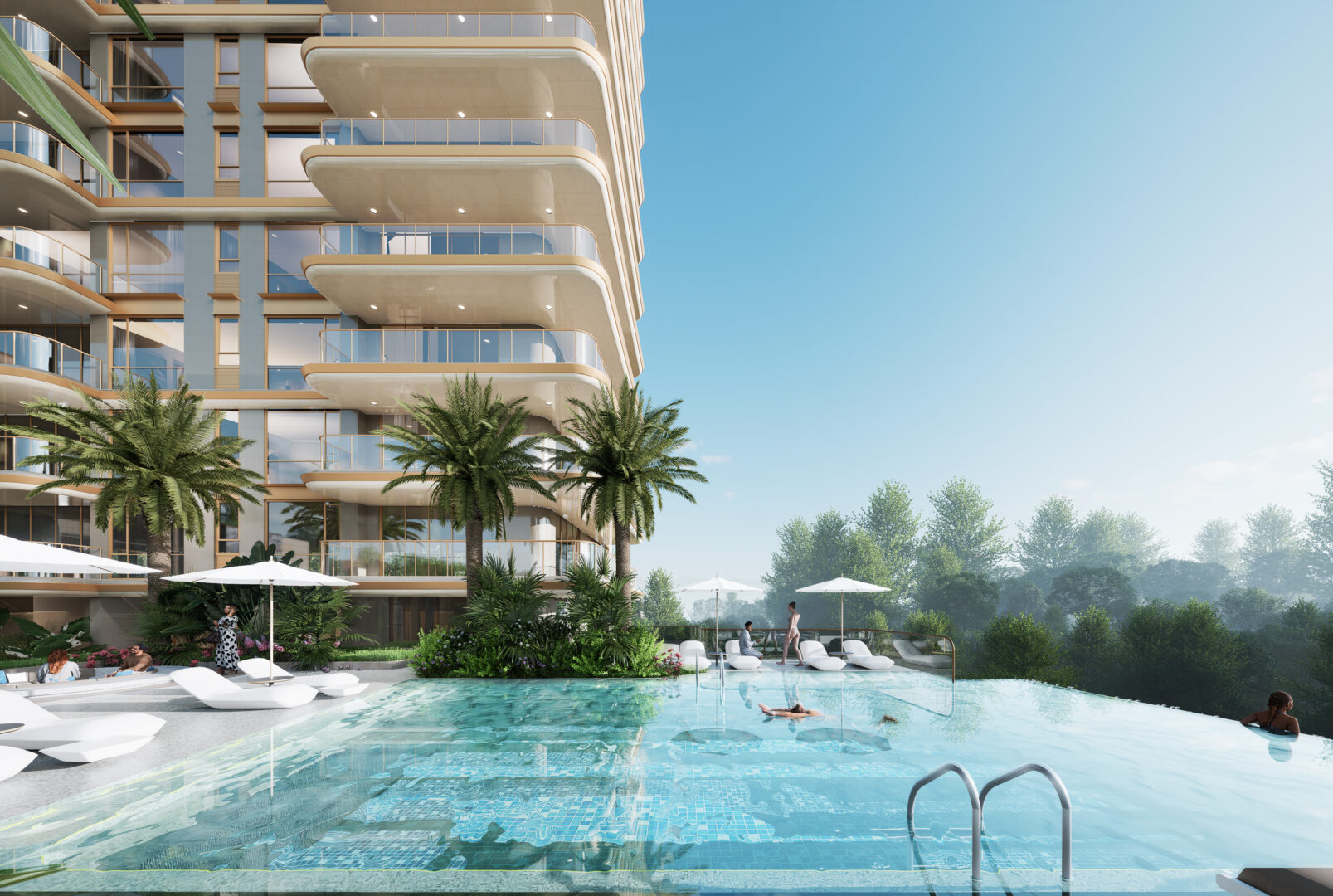 Image of external render of golden hill residences