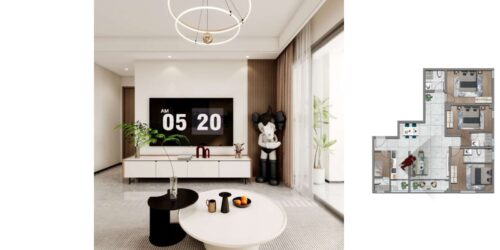 2 Bedroom + Study Apartments at Maylan Park Residence