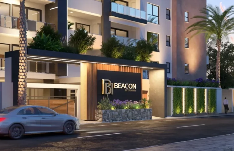 Beacon by Synina apartments for sale in Kileleshwa — entrance to the Mandera Road luxury high-rise development