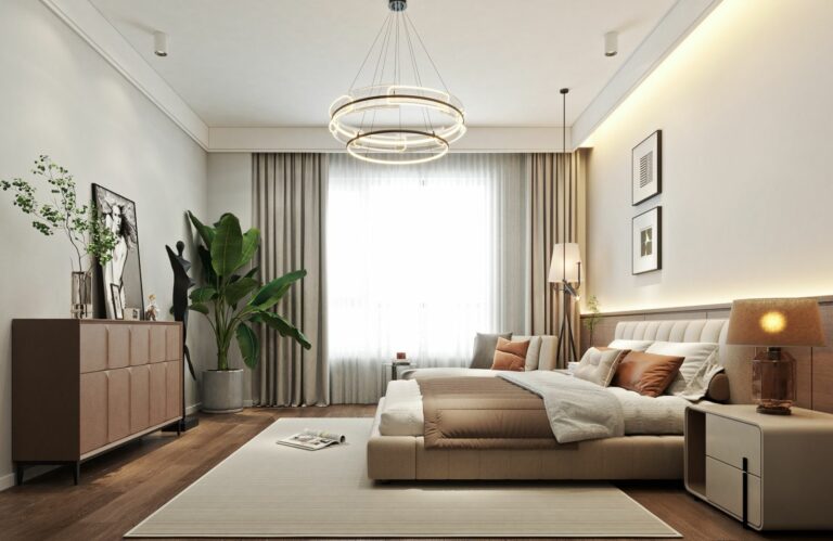 Auris Residence Master bedroom, en-suite, with well-fitted cabinets. Spacious bedroom with built-in wardrobes. Guest bedroom with generous natural light. Comfortable bedroom with ample storage space.